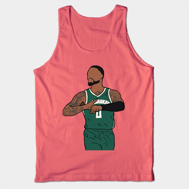 Damian Lillard Milwaukee Celebration Tank Top by rattraptees